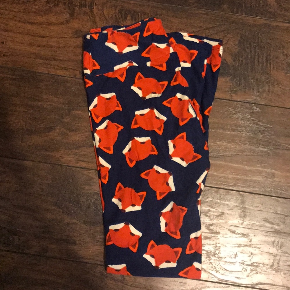 LulaRoe Fox Leggings OS